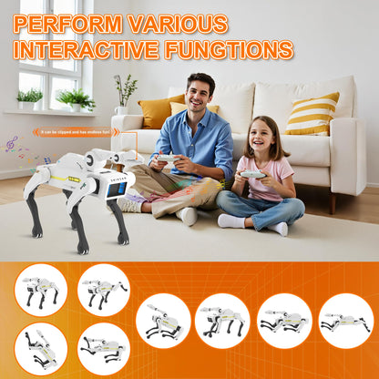 Dingdongwu Robot Dog with Claw - Interactive STEM Pet with Voice Control, 30+ Actions & Remot contol, Durable Design for Kids Age 6+