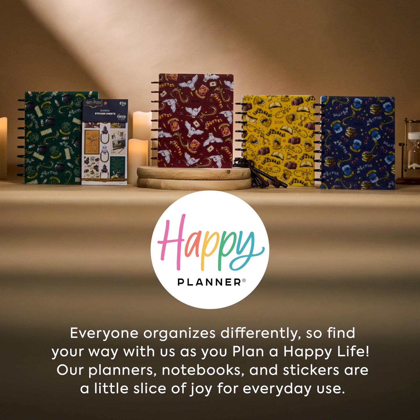 Happy Planner Harry Potter Sticker Set for Planners, Calendars, and Journals, Easy-Peel Stickers, Scrapbook Accessories, Hogwarts Magic, 30 Sheets, 656 Stickers Total