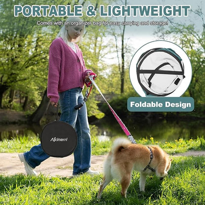 Dog Playpen - Foldable Cat Play Pens for Pubby,Kitten, Rabbit,Portable Pet Tent with Carring Bag for Indoor/Outdoor Travel Camping (Blue-Large)