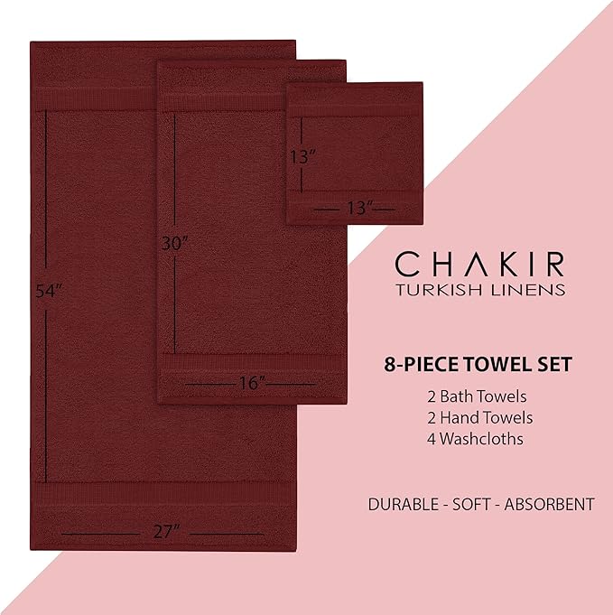 Chakir Turkish Linens | Hotel & Spa Quality 100% Cotton Premium Turkish Towels