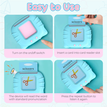 Toddler Toys Sight Words Talking Flash Cards for Ages 2 3 4 Boys and Girls, Autism Sensory Toy for Autistic Children, Learning Educational Montessori Speech Therapy Toys 224 Sight Words