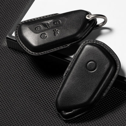 Smyfob for Volkswagen Atlas Key Fob Cover Leather car Key case 2026 2025 2024 VW Atlas Cross Sport Accessories 5 Button