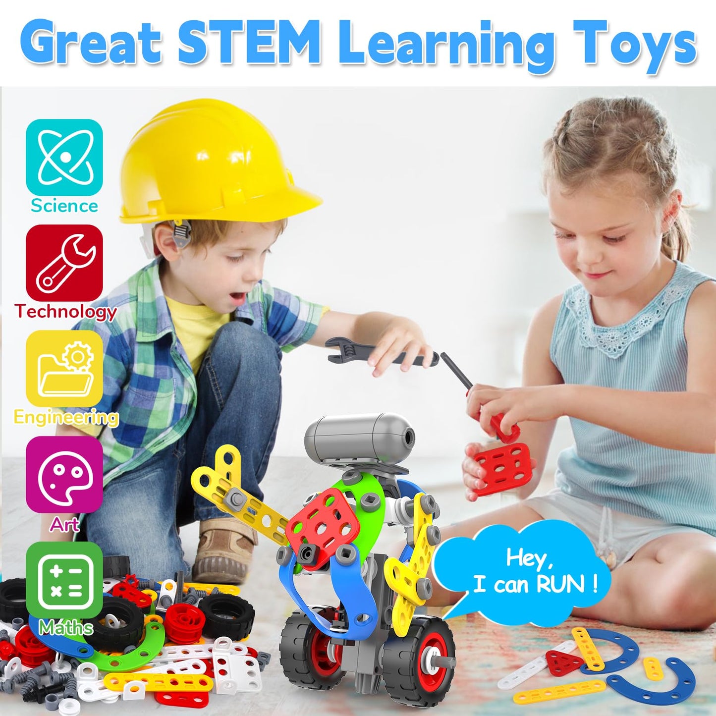 10 in 1 Electric STEM Toys for 5 6 7 8 9+ Year Old Boy Girl Birthday Gifts Educational Building Toys for Kids Ages 4-8 5-7 8-12 Stem Activities Construction Toy for Boys 6-8 8-10 Holiday Idea Gift