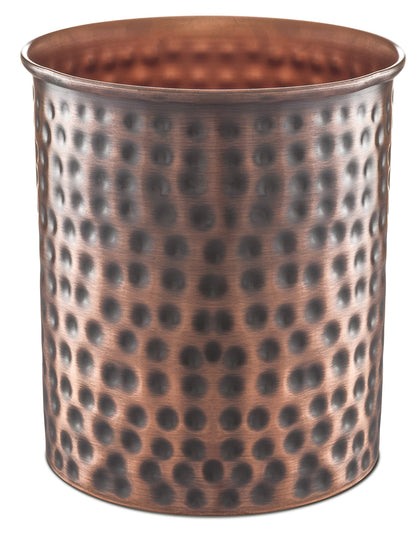 Monarch Abode Kitchen Utensil Holder – Hand Hammered Metal Antique Copper Utensil Holder, Decorative Utensil Crock for Kitchen Counter, Cooking Tool and Spatula Holder for Countertop, Caddy Organizer