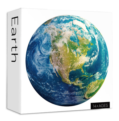 Space Earth Puzzles for Adults 1000 Pieces, Round Planet Solar System Puzzles, Hard Circle Galaxy Jigsaw Puzzles as Space Wall Decor