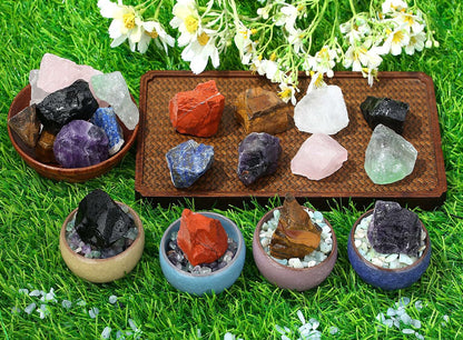LAIDANLA 2" Tiger Eye Natural Rough Stones Crystal Large Raw Crystals Bulk Healing Cuarzo Gemstones for Reiki Healing Tumbling Fountain Rocks Wire Wrapping Decoration 4PCS 0.5lb