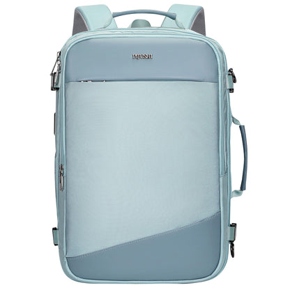 PIJUSHI Travel Backpack for Women Carry on Suitcase Backpack Flight Approved Personal Item Bag Fits 16 Inch Laptop(PE035 Blue)