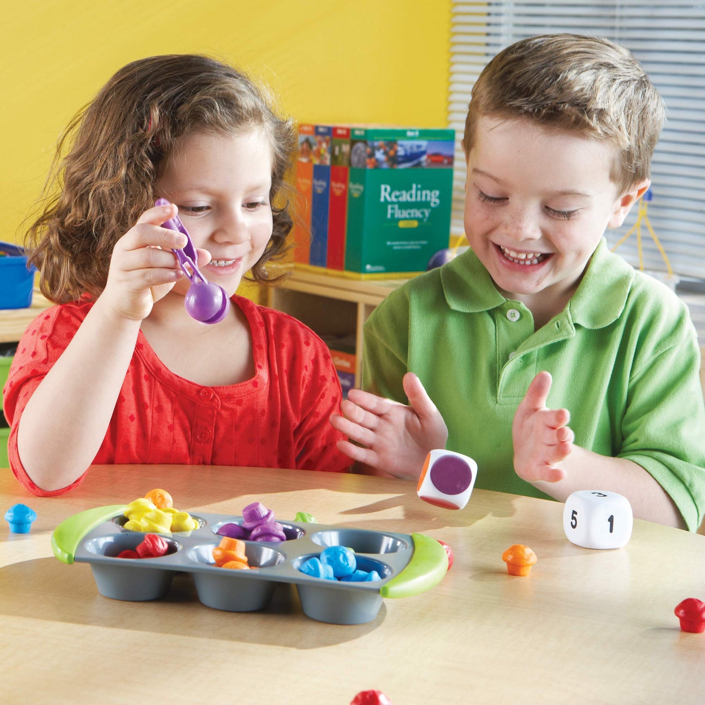 Learning Resources Mini Muffin Match Math Activity Set - 76 Pieces, Ages 3+, Counting Games for Kids, Preschool Toys, Homeschool Montessori Activities, Gifts for Boys and Girls