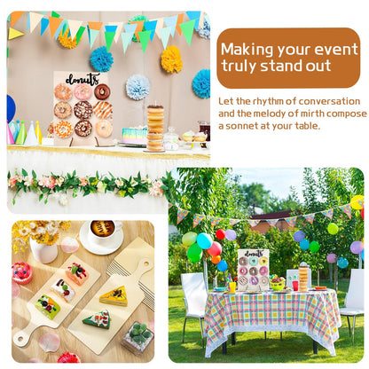 6 Pack Donut Stand Set with 2 Donut Walls, 2 Holders and 2 Boards