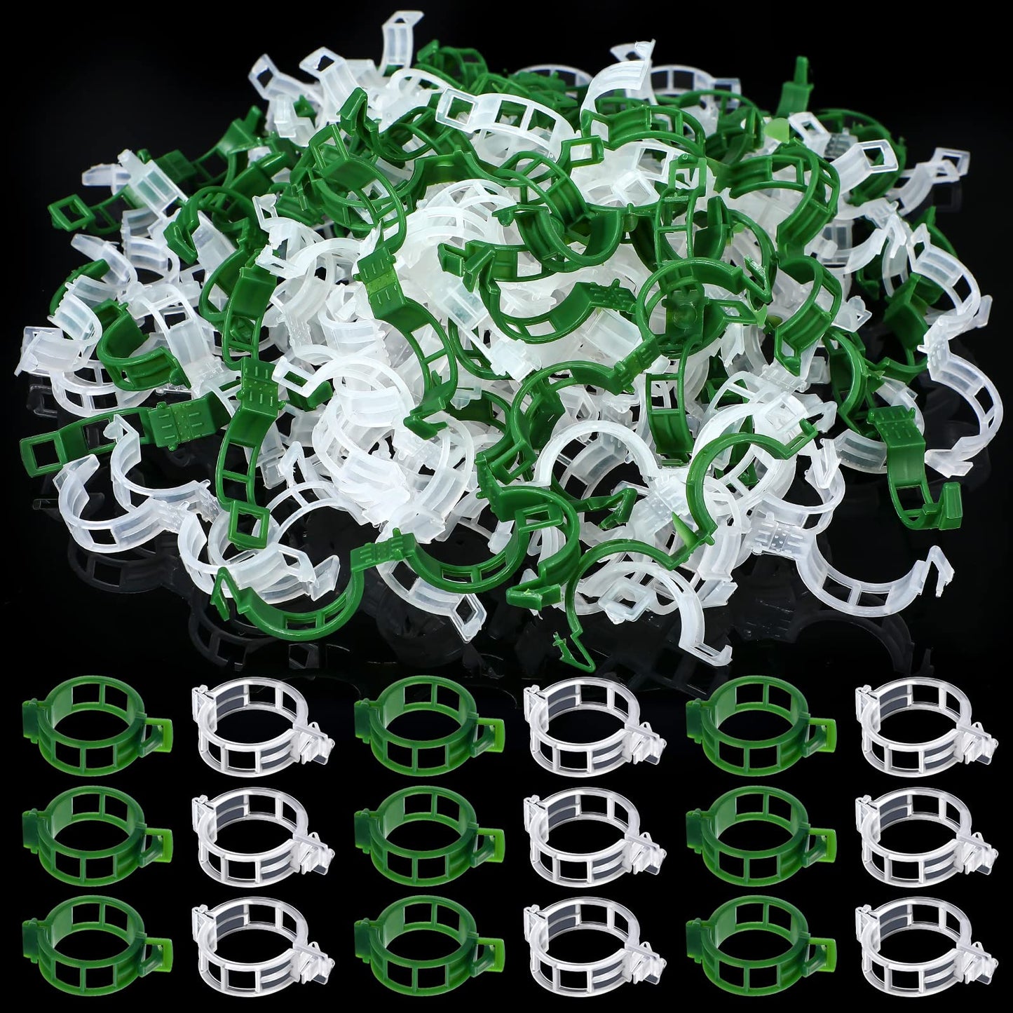 Vesici 600 Pcs Tomato Clips Garden Plant Support Clips for Climbing Plants Plastic Trellis for Climbing Vegetable Grape Vine Cucumber Flower Outdoor Indoor to Grow Upright Makes Healthier