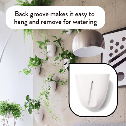 Make Good PlantPod Luxe - Self-Watering Wall Planters (Set of 6) - Easy to Water and Install - Lightweight - Design Your Own Vertical Garden - Wall Planters for Indoor Plants