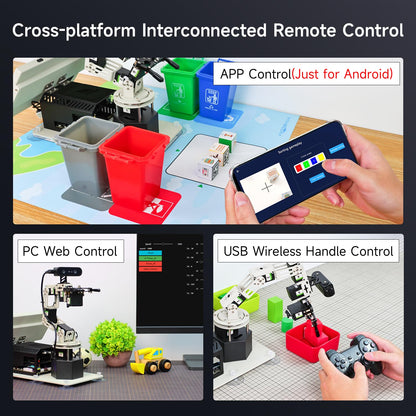 Yahboom Jetson Orin NX 8GB Super 117Tops Robotic Arm 3D Depth Camera Visual Voice Interaction AI Python Program ROS Robot with Display (with OrinNX 8GB Super)