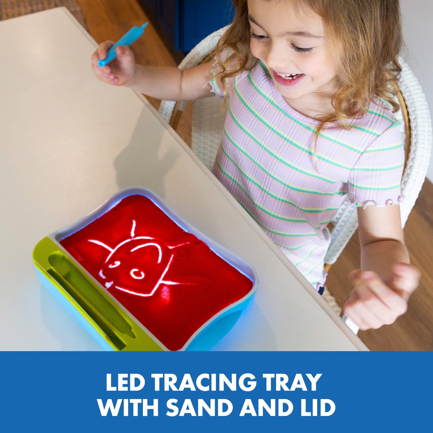 Educational Insights Light-Up Tracing Center - Letter Tracing for Kids Ages 3-5, Preschool Learning Activities, Handwriting Practice for Kids, Trace Letters and Numbers, Toddler Writing Tools