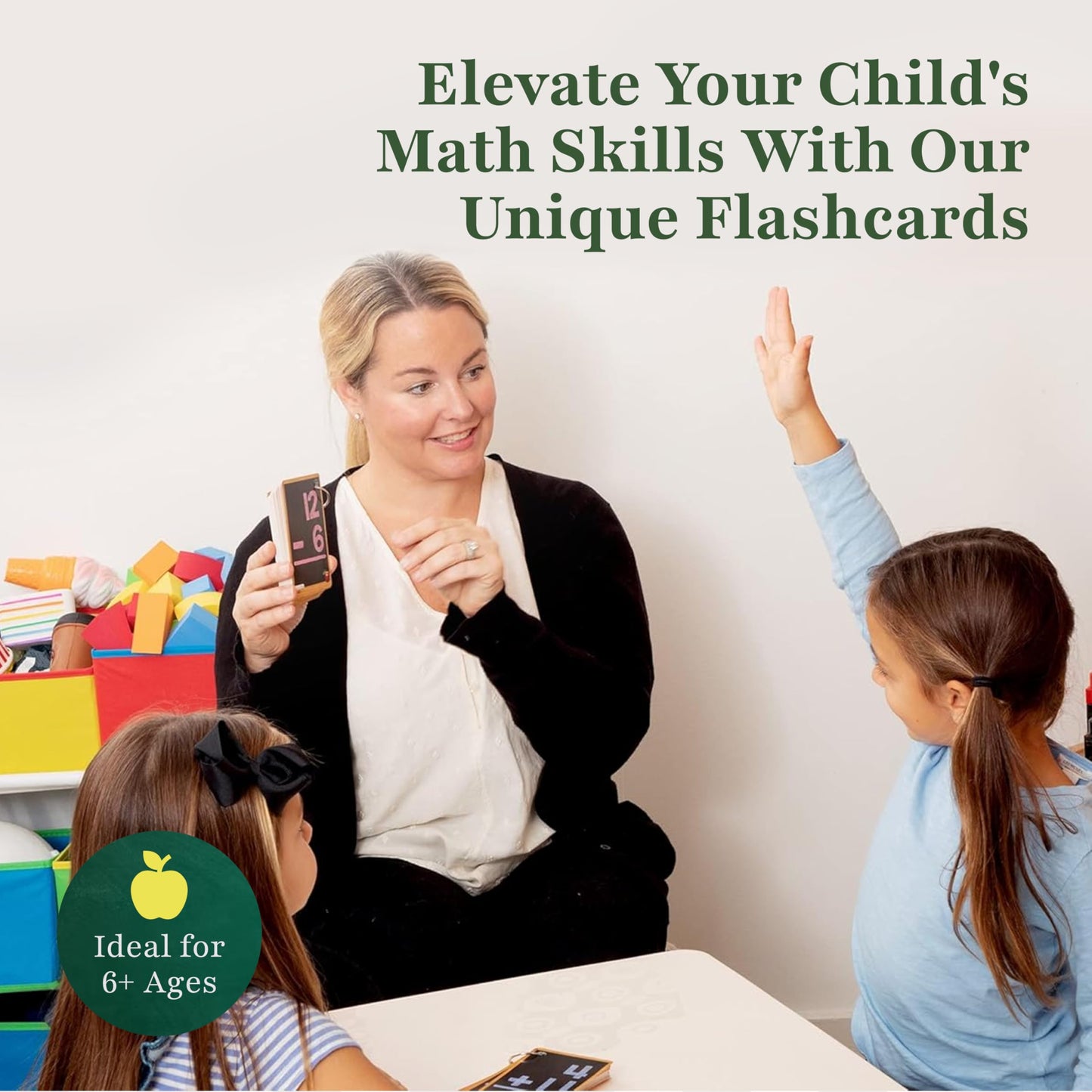 Star Right Subtraction Flashcards with 2 Metal Binder Rings - 169 Self Checking Flashcards - for Ages 6 and Up