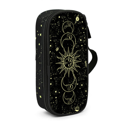 Droerfes Moon Sun Pencil Case Pencil Pouch Large Capacity Pen Bag School Office Organizer Stationery Storage Box For Girls Boys Teen Kids