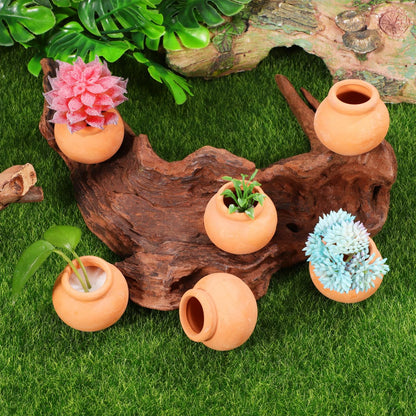 Toddmomy Miniature Terracotta Succulent Pots 12Pcs Mini Clay Flower Planting Pots for Indoor Plants, Cactus, Fairy Garden, DIY Crafts, Home Decor Accessories