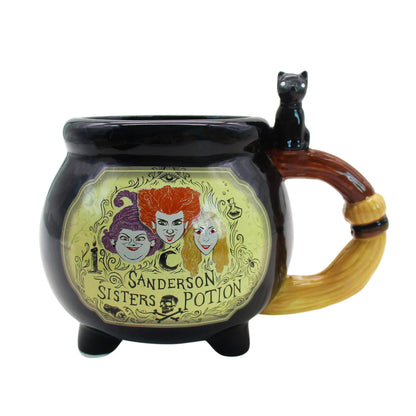 Silver Buffalo Hocus Pocus Sisters Potion Label Boxed Ceramic 3D Sculpted Mug, 20 Ounces