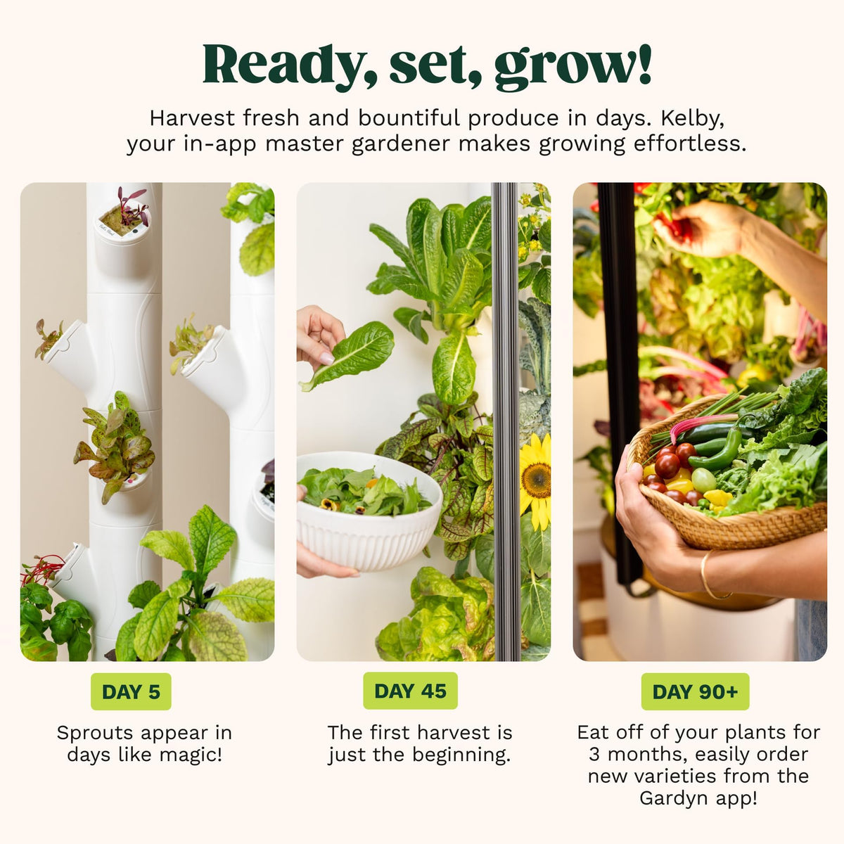 New & Improved! Gardyn Studio 2 Hydroponics Growing System - 16 Non-GMO Plants, Herbs, Vegetables - Smart Tower - Hydroponic Herb Garden Planter Indoor Kit - Indoor Gardening System w/Grow Lights