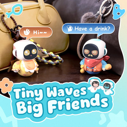 ENERGIZE LAB Eiliko Aquamarine - Your Tiny AI Charm Robot That Matches Every Daily Outfit, Fun Electronic Pendant Toys, for Couples and Best Friends.
