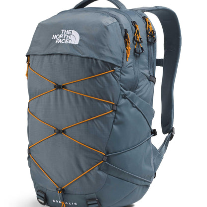 The North Face Borealis Commuter Laptop Backpack - Water Repellent, Laptop Sleeve, Large Main Compartment, Granite Grey/Dust Orange, One Size
