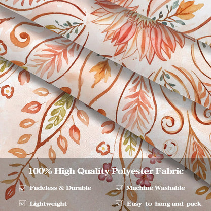 Lunerfex Floral Mandala Tapestry Boho Tapestry for Bedroom Orange Tapestries Wall Hanging Living Room Wall Art and Home Decor 70x90