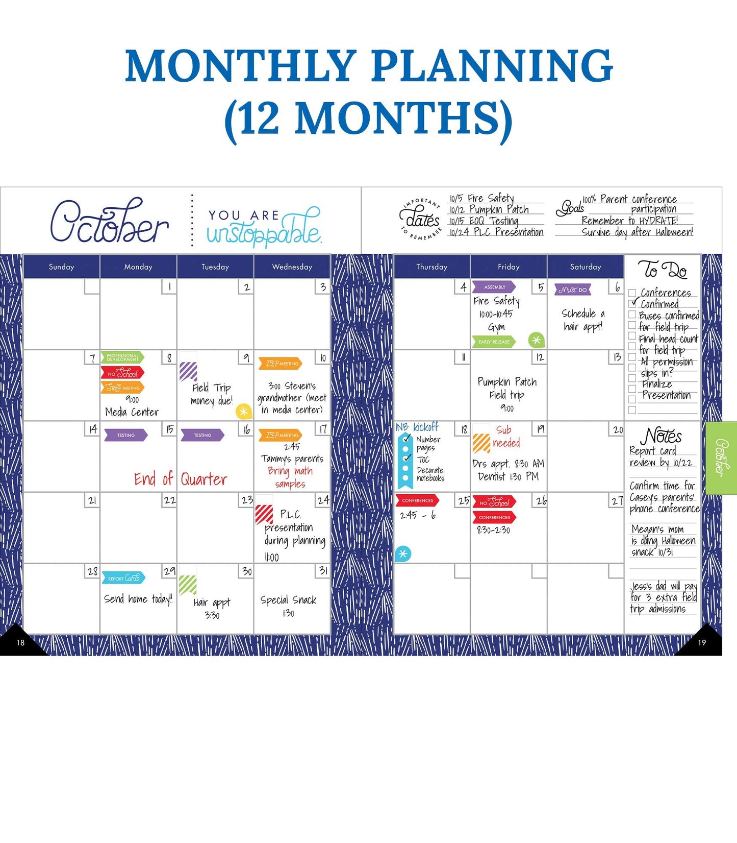 Carson Dellosa Sparkle and Shine Teacher Planner 2026-2027, Undated Holographic 8" x 11" Lesson Plan Book, Stickers, Class Schedule, Weekly Calendar School Supplies, Homeschool, Classroom Must Haves