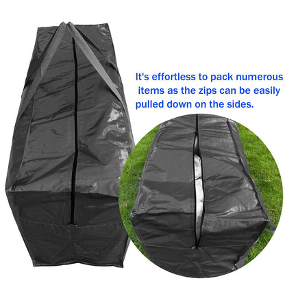 66 Gallon Extra Large Storage Bags, Huge Moving Bags Heavy Duty with Zipper and Stronger Handles, Big Foldable Duffle Bag for Travel - Storage Totes Moving Boxes for College, Christmas Tree, Bedding
