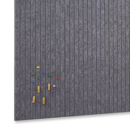 YOUDEFUL Large Cork Board Alternative-12 Pcs Self-Adhesive Felt Bulletin Board Tiles, Felt Pin Board Cork Board Tiles for Home Office Wall Decor, Tack Board 47"x35" (Dark Grey