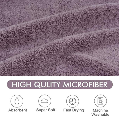 KinHwa Dog Towel Super Absorbent Pet Bath Towel Microfiber Dog Drying Towel for Small, Medium, Large Dogs and Cats 30inch x 50inch Purple