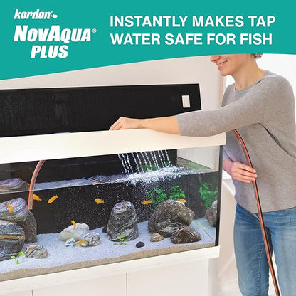 Kordon #33156 Novaqua Plus- Water Conditioner for Aquarium, 16-Ounce, Black