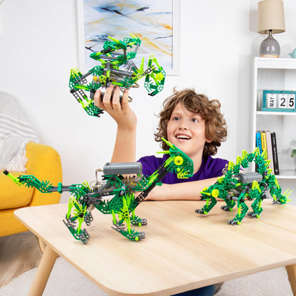 K'NEX Dynamic Dinos 6-in-1 Building Set - STEM Building Kit, Kid Construction, Creative Play Toy‚ Ages 8+