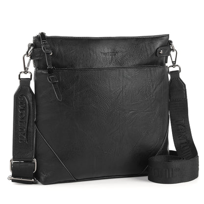 TANTOMI Crossbody Bags for Women, Vegan Leather Hobo Purse for Travel, Shoulder Handbags with Adjustable Wide Strap