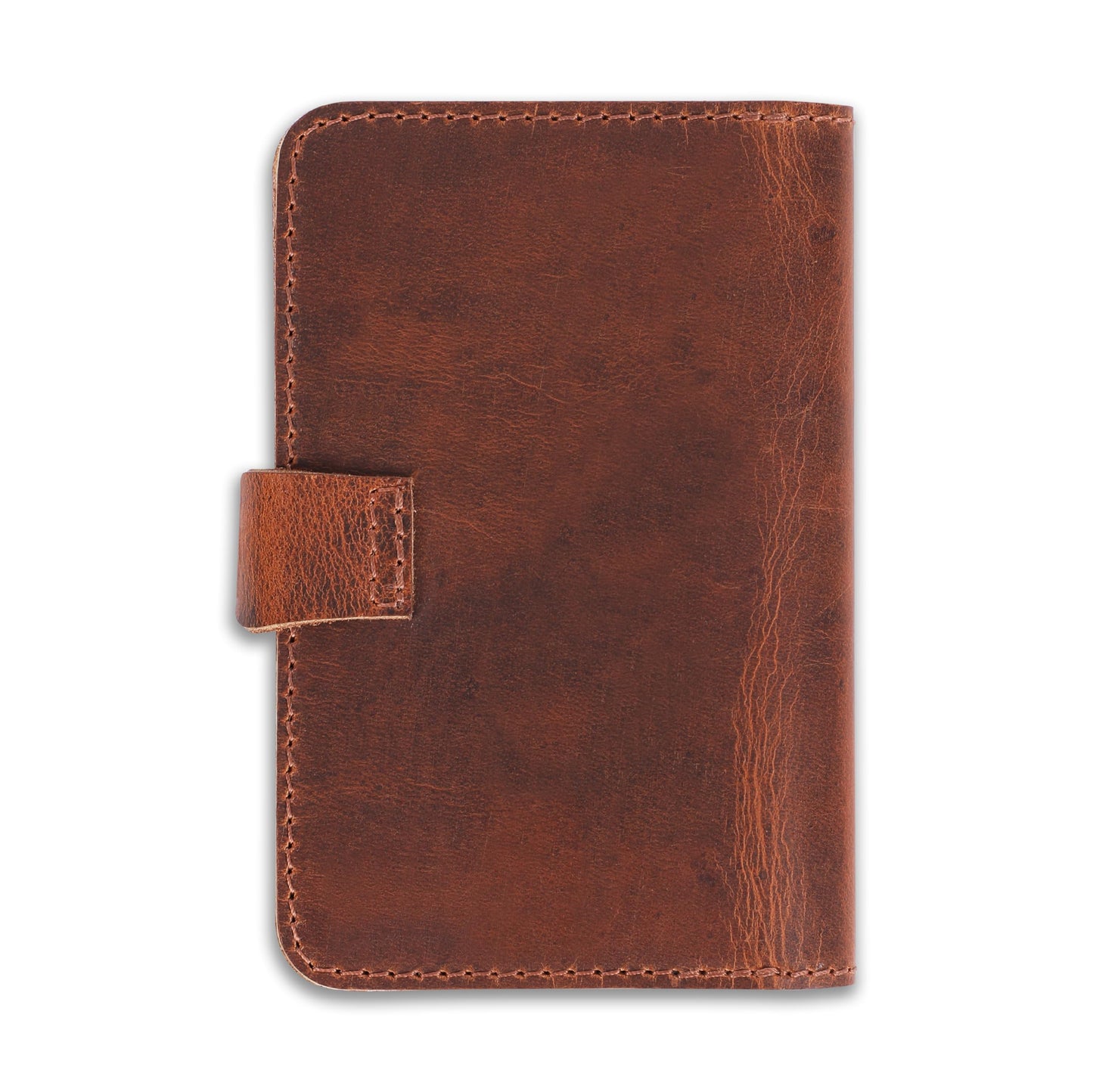 TheAntiq Genuine Leather Refillable Field Notes Cover 3.5 x 5.5 | Handmade Distressed Pocket Journal & Travel Diary Cover with Card Slots, Pen Loop & Passport Pocket Planner Case