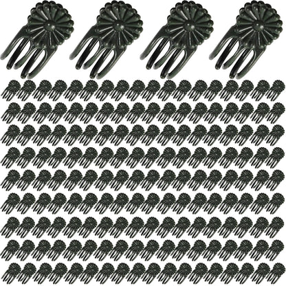 GXXMEI 400PCS Orchid Clips for Plants Support - Dark Green, for Small - Middle Climbing Plants Vine Plants & Single Stem Plants