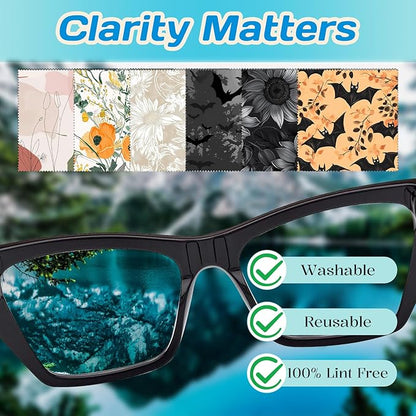 6 PCS Glasses Cleaning Cloth Eyeglass Lens Cleaning Cloth Eyeglasses Wipes