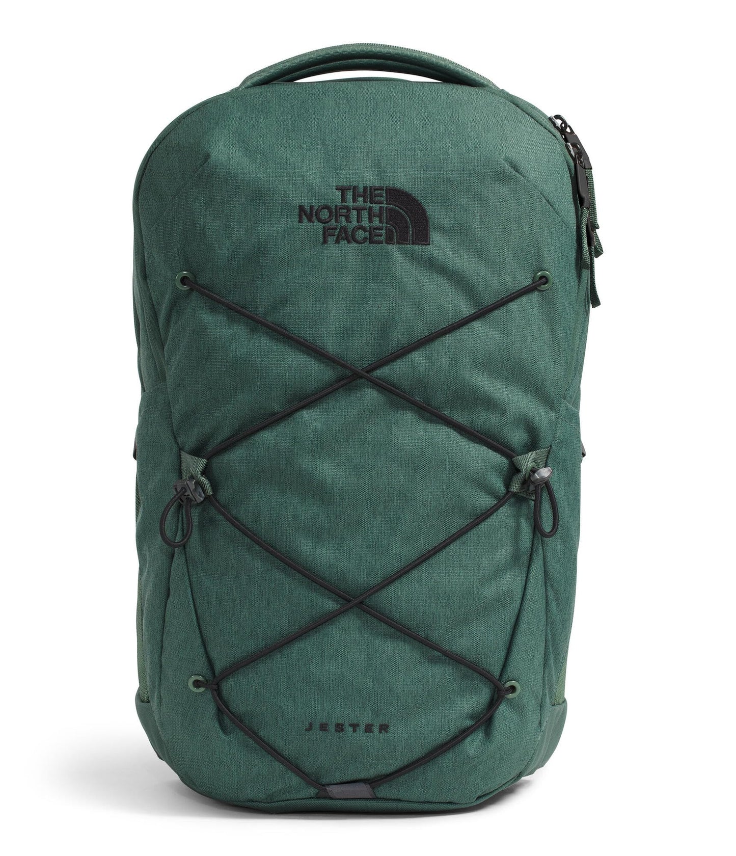 The North Face Jester Everyday Laptop Backpack - Commuter Daypack, Water Repellent, Laptop Sleeve, Duck Green Dark Heather/TNF Black, One Size