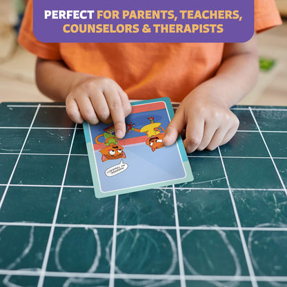 Clever Fox Play Who What Why Feelings & Emotions Conversation Cards for Kids – Social Skills & Emotional Regulation Learning Activity – Flash Card Therapy Game – SEL Tool for Kids & Toddlers Ages 4+