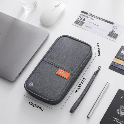 Family Passport Holder Organizer, RFID Blocking Travel Document Case, Lightweight Large Passport Cover Case Waterproof Bag Document Organizer for Women & Men