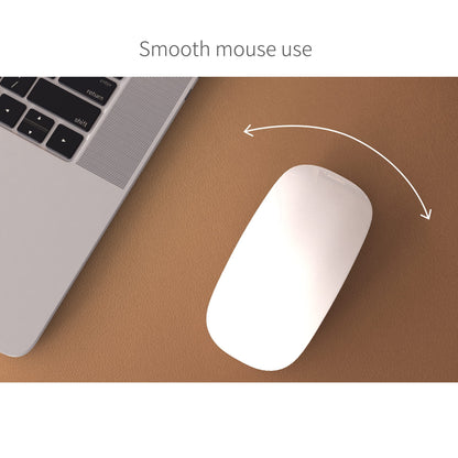 RENMTURE Dual-Sided Desk Pad, Natural Cork & PU Leather Large Mouse mats for Office and Home Work, Desk Protector Non-Slip, Waterproof, Easy Clean (Brown, 36"x17")