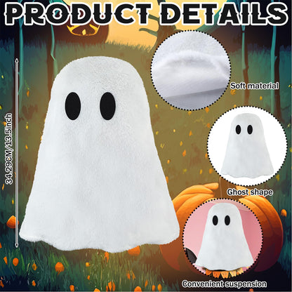 Gejoy Halloween Ghost Tree Topper Decor 13 Inches White Ghost Elf Halloween Tree Topper Ornaments for Holiday Party Favors Supplies Decor