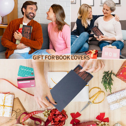 4Pcs Wood Bookmark for Men, Back to School Gifts