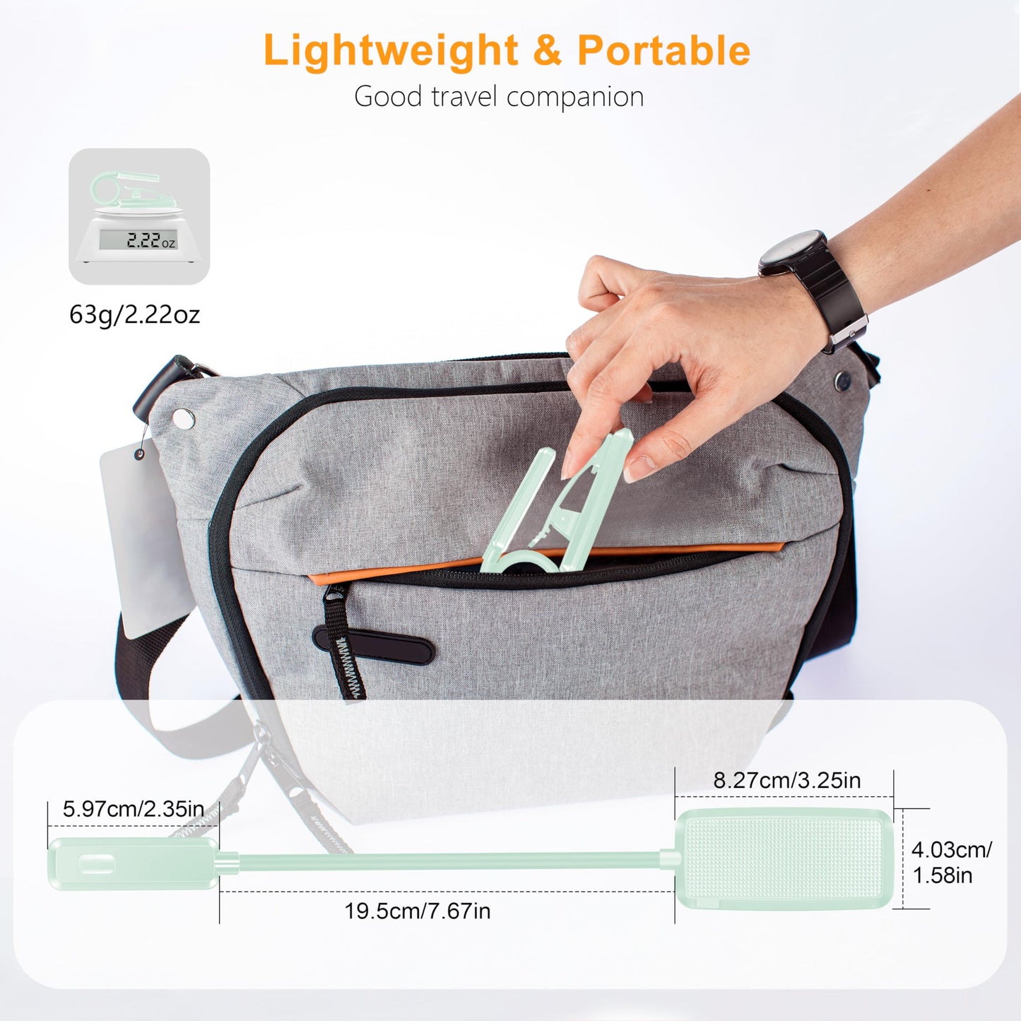 Gritin 9 LED Rechargeable Book Light for Reading in Bed - Eye Caring 3 Color Temperatures,Stepless Dimming Brightness,80 Hrs Runtime Small Lightweight Clip On Book Reading Light for Studying