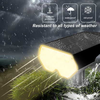 FOSUNKER All-New Solar Spot Lights Outdoor Waterproof，20 LEDs Solar Flag Light with 2 Modes,Landscape Spotlights for Pathway, Patio, Garden, Trees ，Pool(2 Pack,Warm Light)