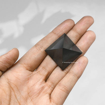 Amazing Gemstone Shungite Pyramid Crystal Healing Stones - 1" Great Pyramid Figurine of Natural Stone Pyramid for Meditation, Reiki, Chakra Balancing and Crystal Pyramids Grid