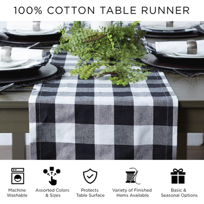 DII Handmade Chindi Tabletop, Reversible and Machine Washable, Table Runner, 14x72, Nautical Blue