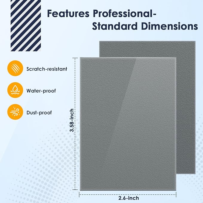 500 Pcs Card Sleeves for Trading Card, Matte Card Sleeves Deck Card Protectors Compatible with Baseball Cards, Sports Cards, Game Cards (Grey)