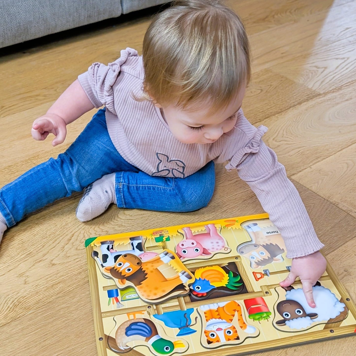 The Learning Journey: My First Lift & Learn - On The Farm – Early Active Puzzle Intellectual Development - Boys & Girls Puzzle Play Toddler Toys & Gifts for Ages 2-5 Award Winning