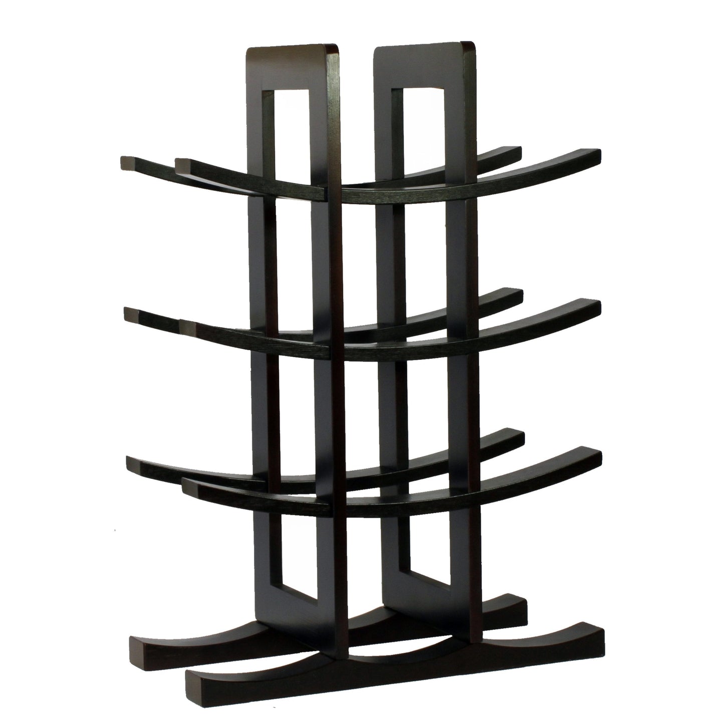 Oceanstar WR1132 12-Bottle Bamboo Wine Rack, Dark Espresso