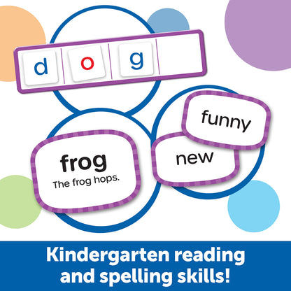Learning Resources Skill Builders! Kindergarten Reading Activity Set - 122 Pieces, Ages 5+, Back to School Essential Materials, Homeschool Supplies