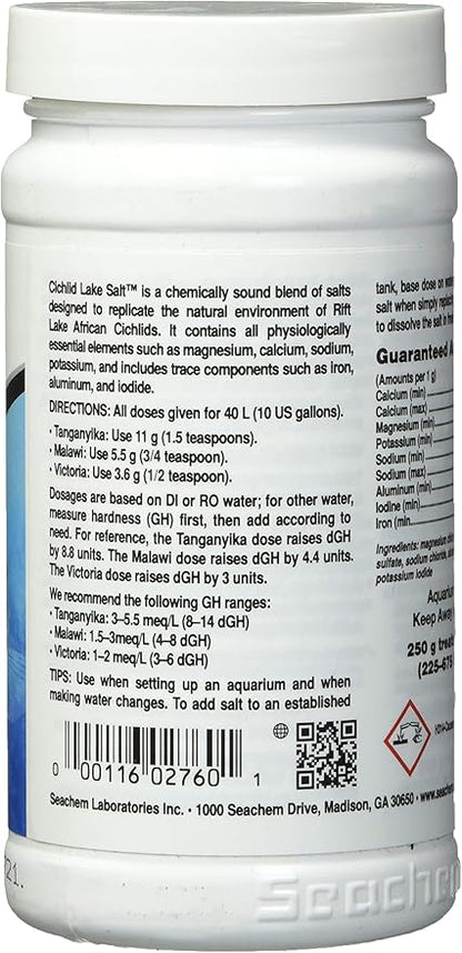 Cichlid Lake Salt, 250 g / 8.8 oz